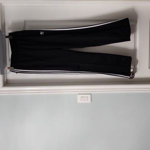 55. Black adidas straight leg pants